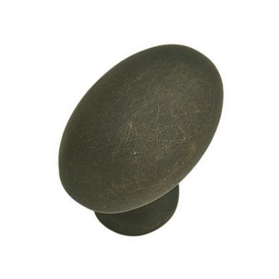 1 3/16" x 3/4" Egg Knob in Oil Rubbed Bronze Zinc