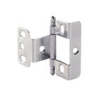 Full Wrap Non-Mortise Decorative Butt Hinge with Ball Finial in Polished Chrome