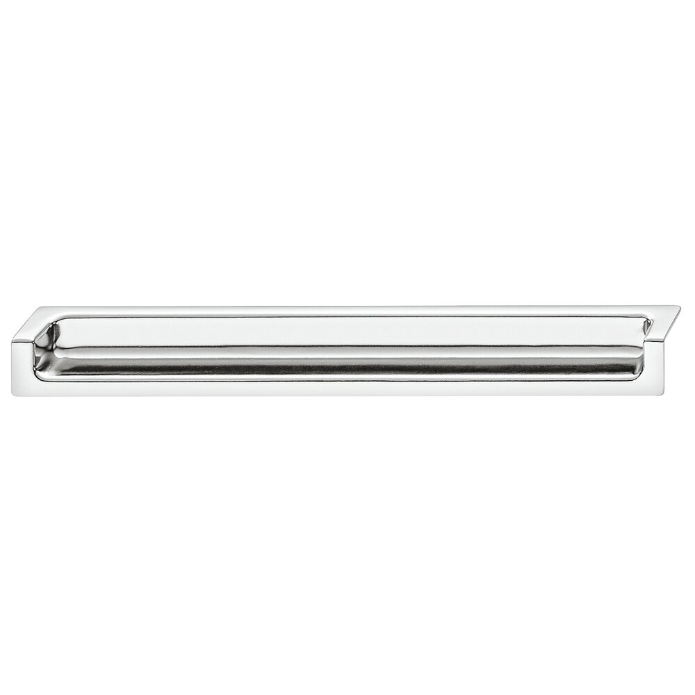 3-3/4" Centers Recessed Pull in Polished Chrome