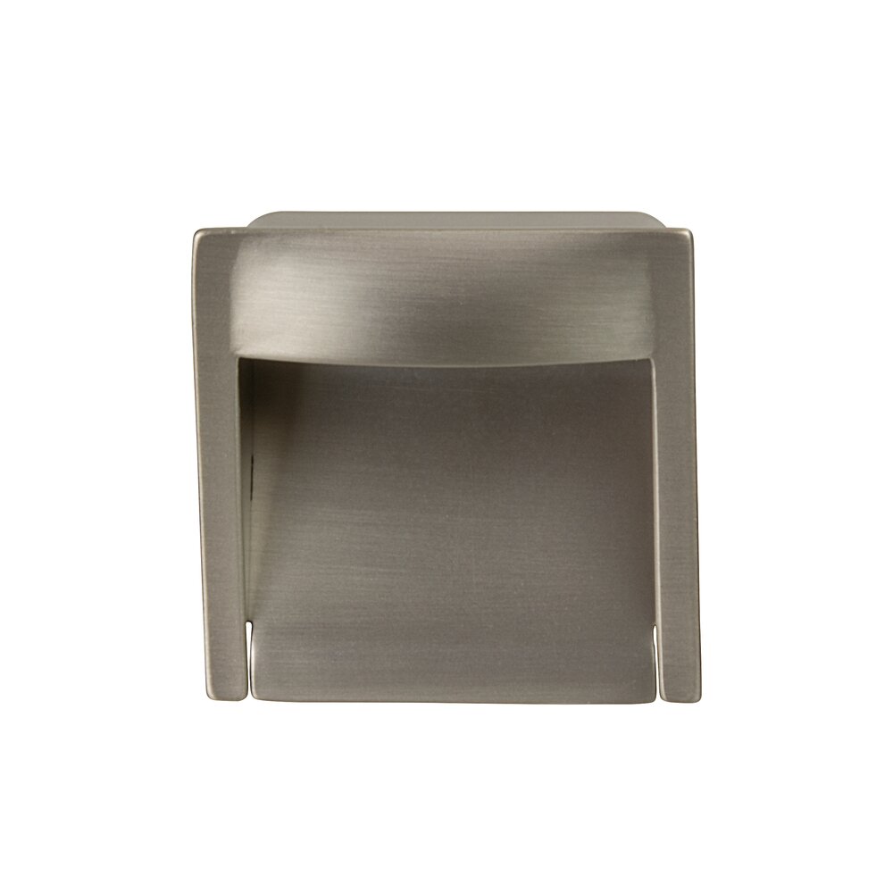 1-1/4" Centers Recessed Pull in Satin/Brushed Nickel