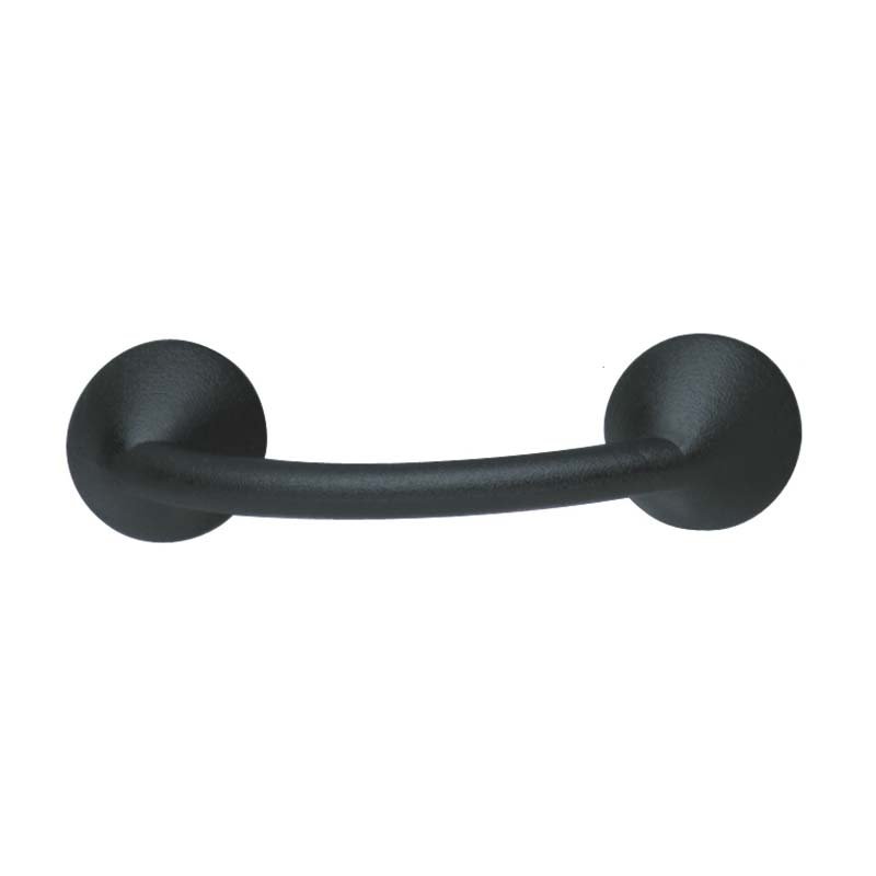 2 1/2" Centers Rubber Handle in Black