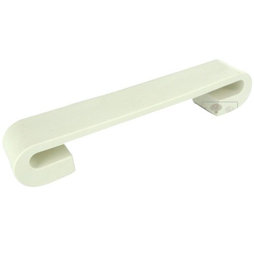 5" (128mm) Centers Rubber Handle in White