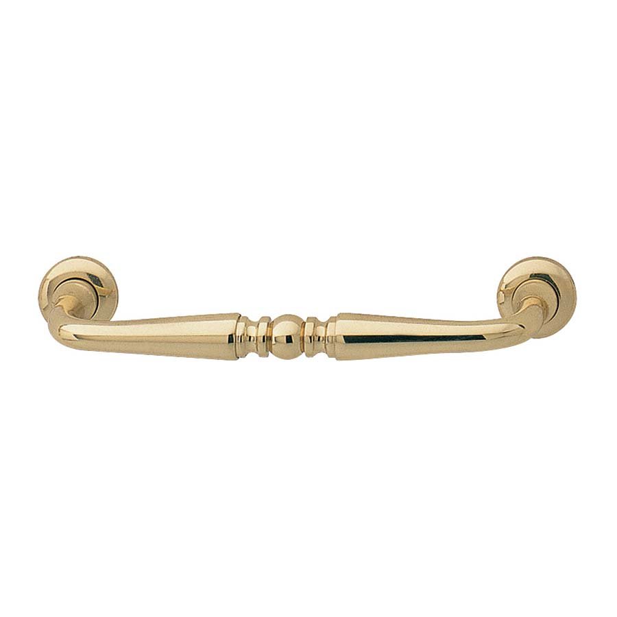 3 3/4" Centers Windsor Handle in Polished Brass