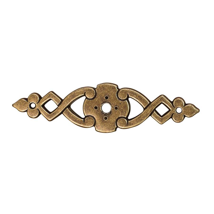 2 1/2" Centers Backplate in Antique Bronzed