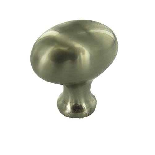 1 3/8" x 7/8" Egg Knob in Stainless Steel