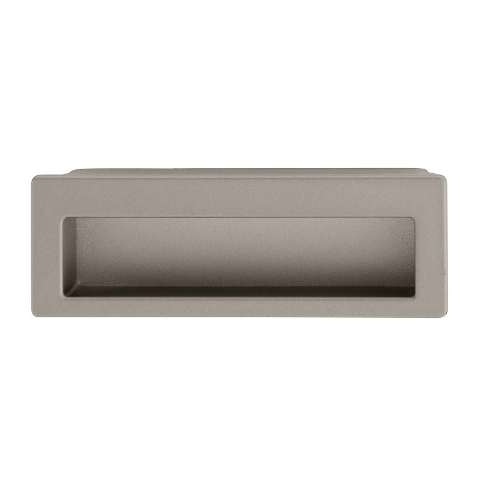 3 3/4" Centers Recessed Pull in Antimicrobial Satin Nickel