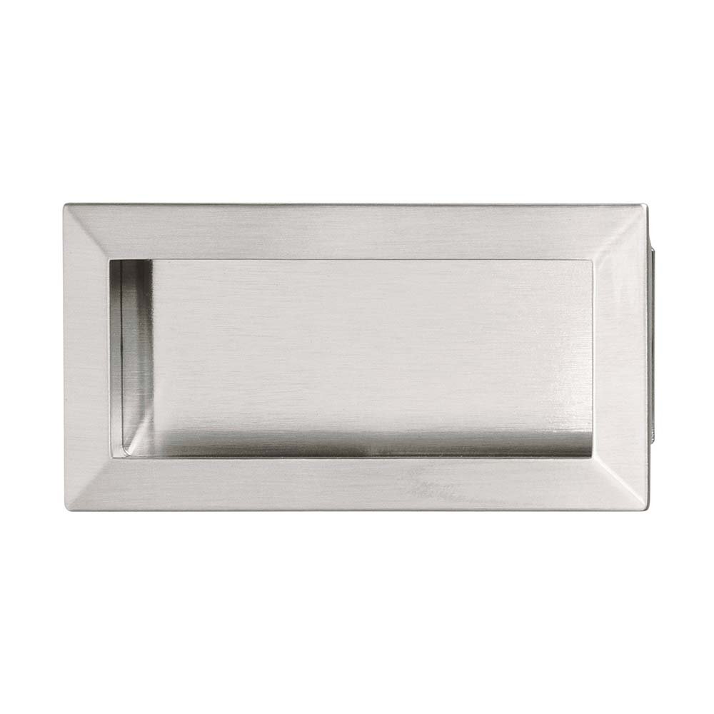 4 7/8" Centers Recessed Pull in Brushed Nickel