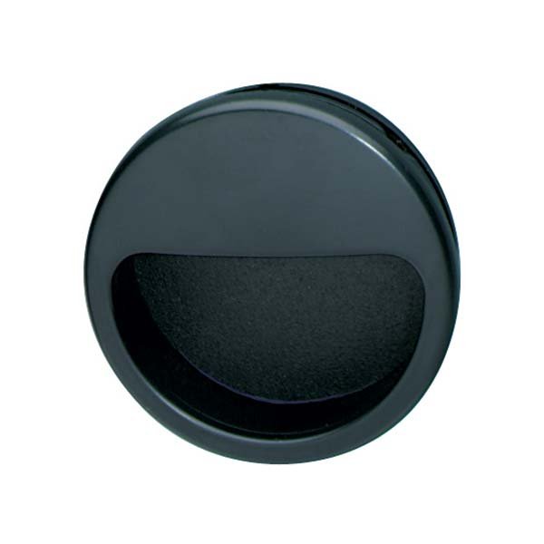 Mortise 1 7/8" Recessed Pull in Black