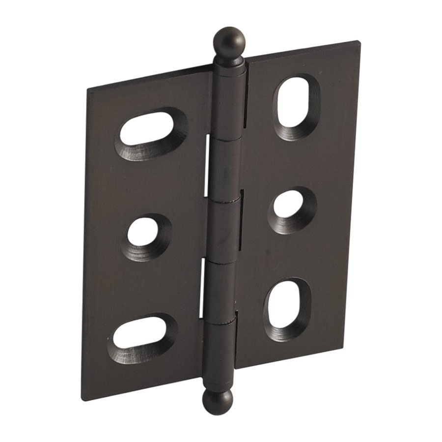 Mortised Decorative Butt Hinge with Ball Finial in Oil Rubbed Bronze